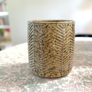 Chevron Planter - super spotty lavander