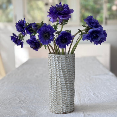 Fern Vase - speckle white