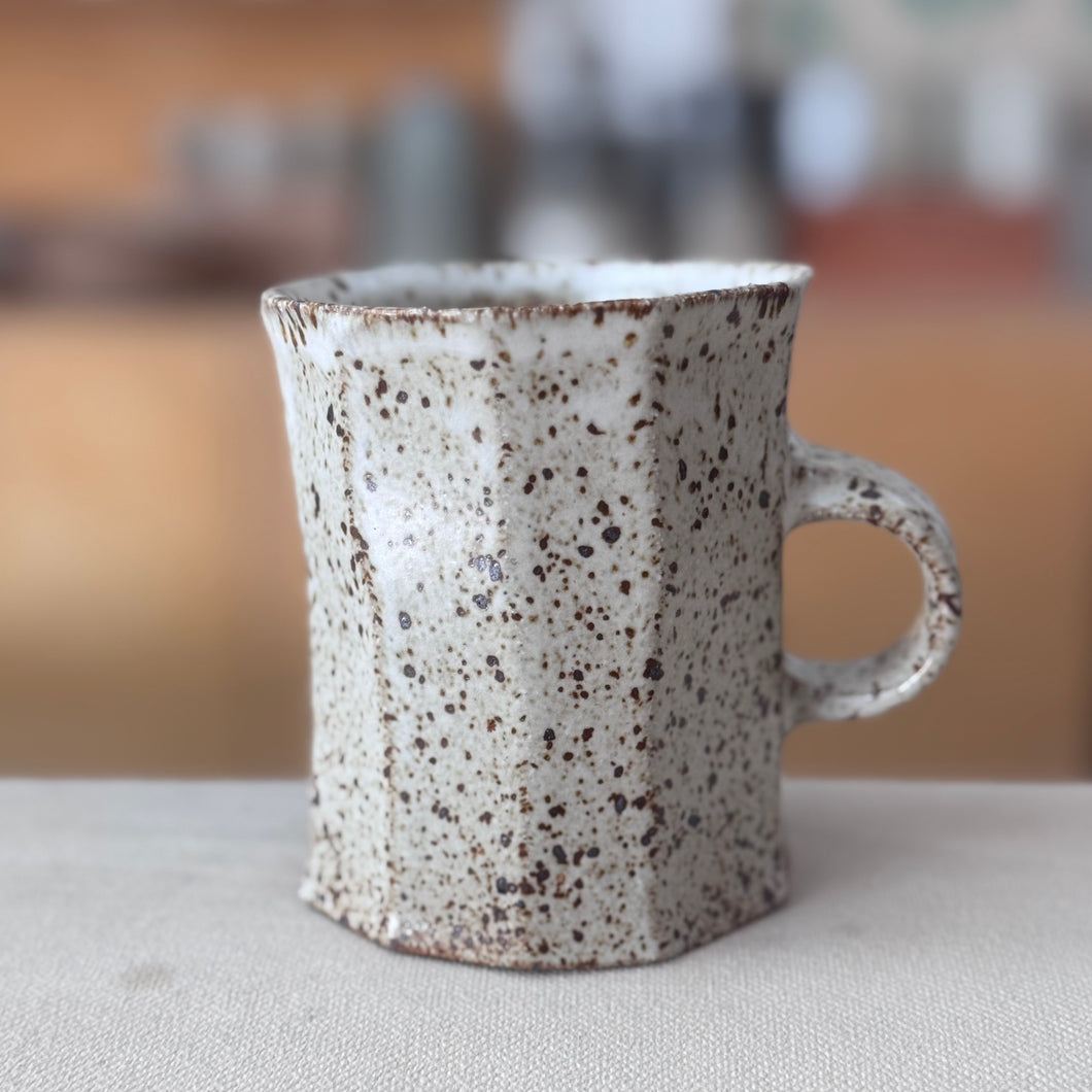 Facet Mug (Spotty White)