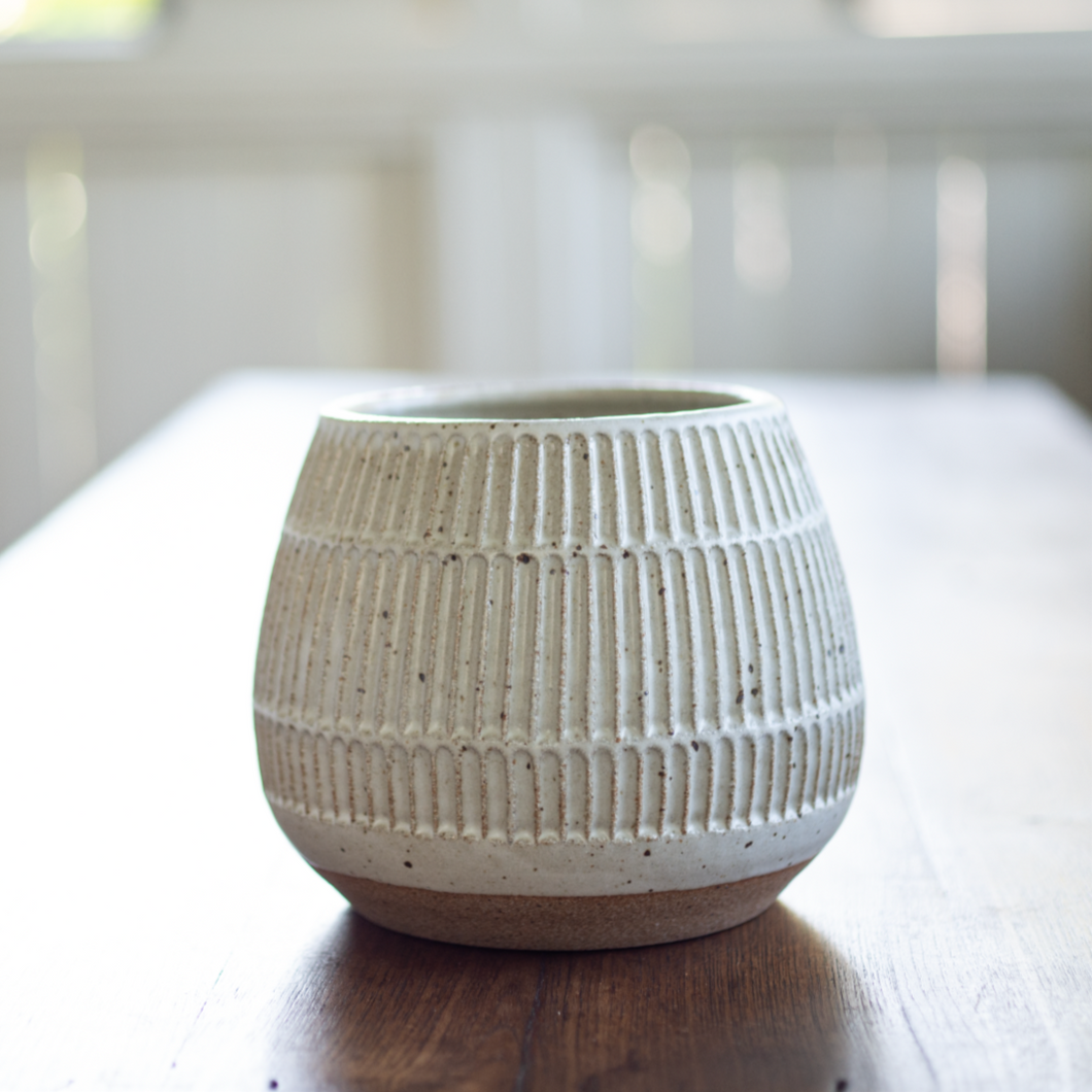 Small Planter - speckle white
