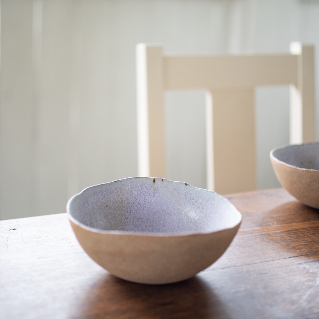 Eggshell Morning Bowl - Naked/Lavender